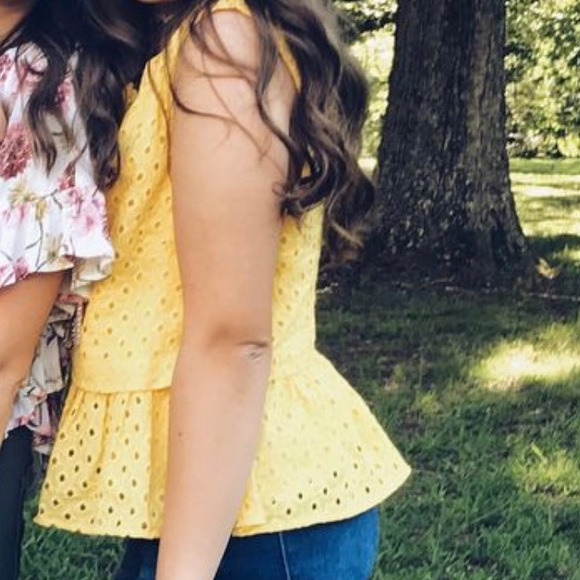 Yellow Ruffle Top - Picture 2 of 2